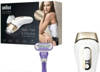 Epilatore Luce Pulsata, IPL, Testina Di Precisione, Bianco/Oro, Corpo E Viso, Rasoio Venus Swirl, Clinicamente Testato