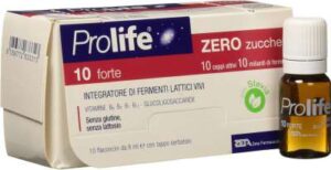 Contiene 10 ceppi probiotici diversi, tra cui Lactobacillus acidophilus, Lactobacillus rhamnosus, Bifidobacterium bifidum e Bifidobacterium longum.