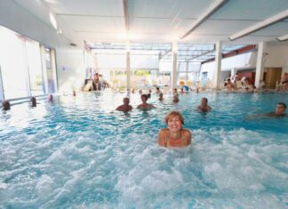 piscina delle terme dobrna in slovenia