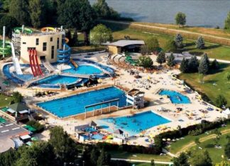 Terme Ptuj: oasi di tranquillità in Slovenia vista panoramica delle terme ptuj